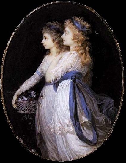  Georgiana, Duchess of Devonshire, with Lady Elizabeth Foster